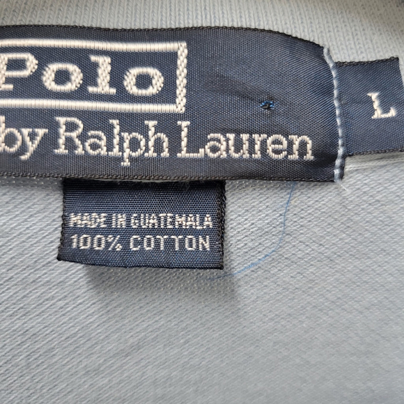 Polo Ralph Lauren Men 100% Cotton Blue Polo Shirt Size Large Excellent Condition - Picture 5 of 5